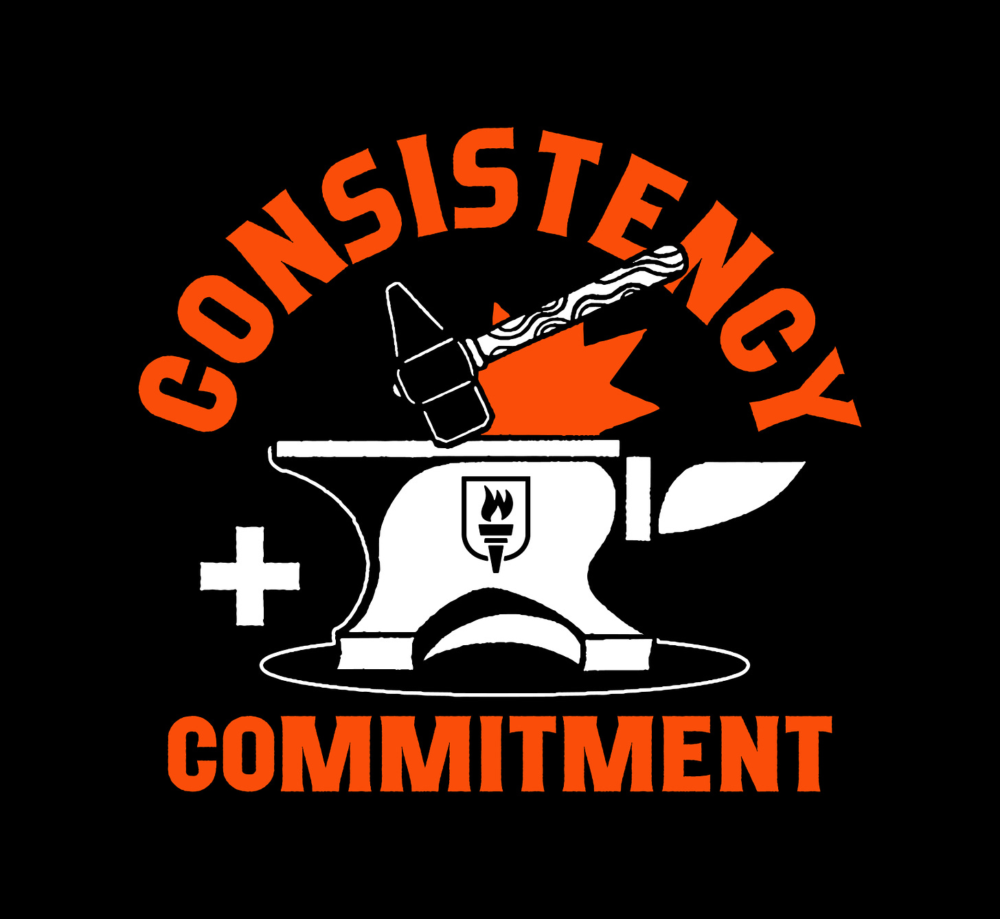 Logo of a new Willpower Running Collection called "Consistency + Commitment"