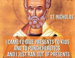 Candida Moss on X: "Dec 6, 343 death of St. Nicholas. My favourite myth  about Nicholas of Myra is that he punched Arius at the Council of Nicea.  Sadly it's likely untrue.