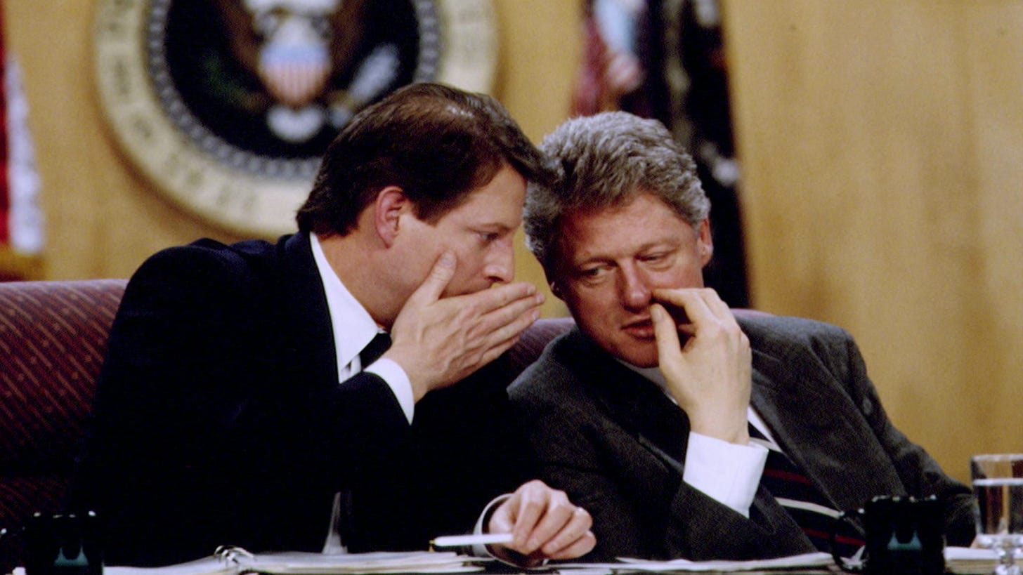 Clinton: Al Gore had courage to say what I didn't want to hear