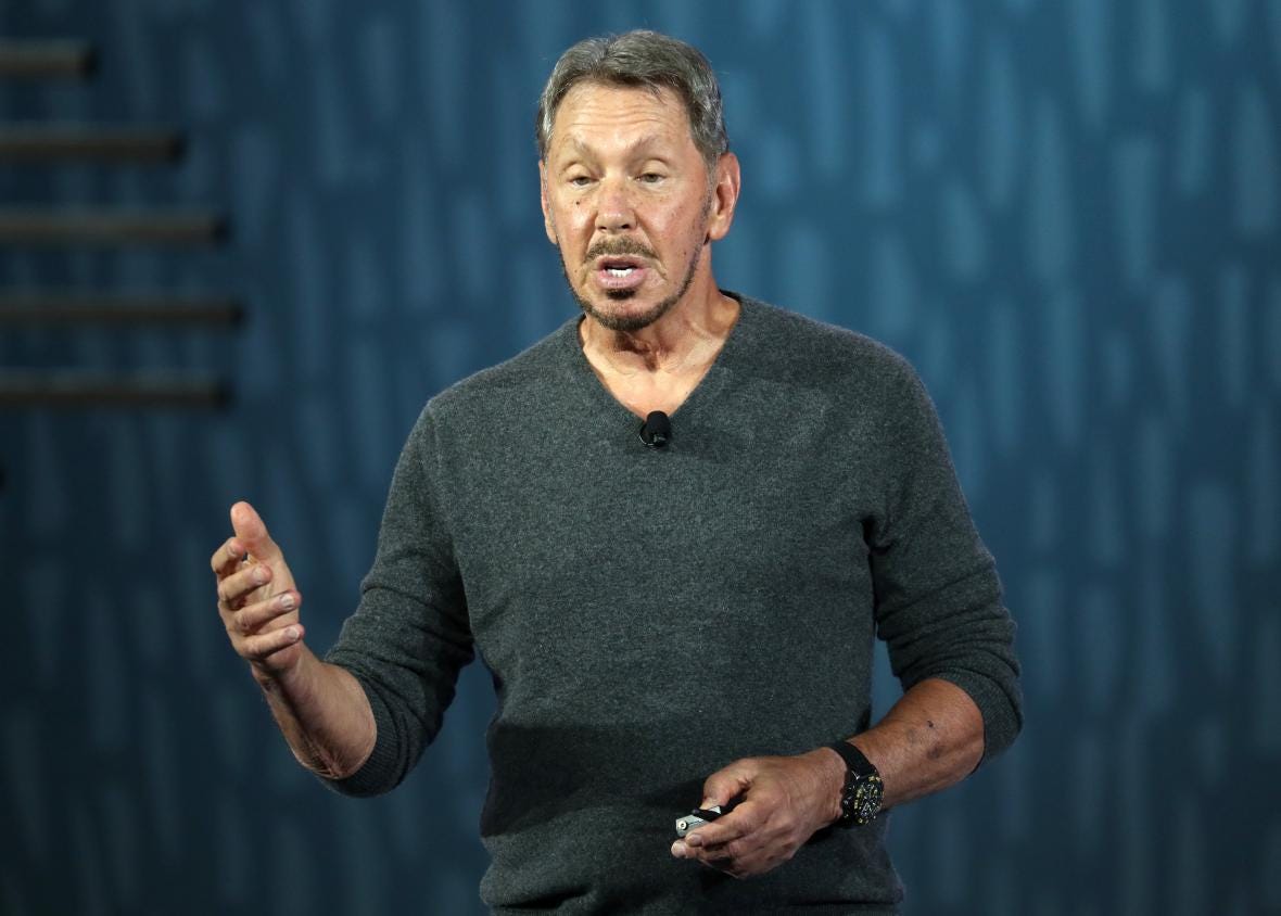 The tech billionaire Larry Ellison