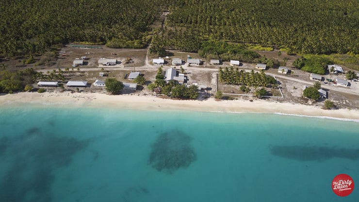 The old dive resort pictured in 2019 (The Dirty Dozen Adventures)