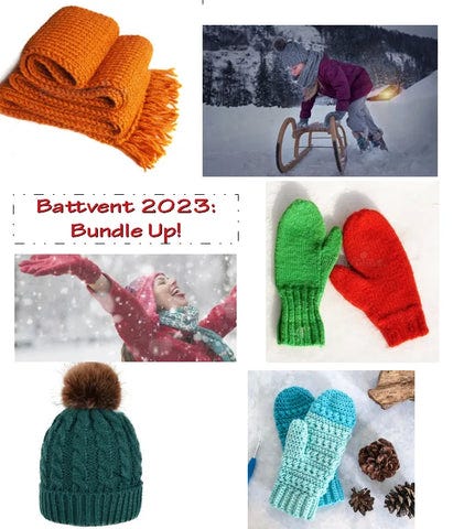 colorful mitten collage