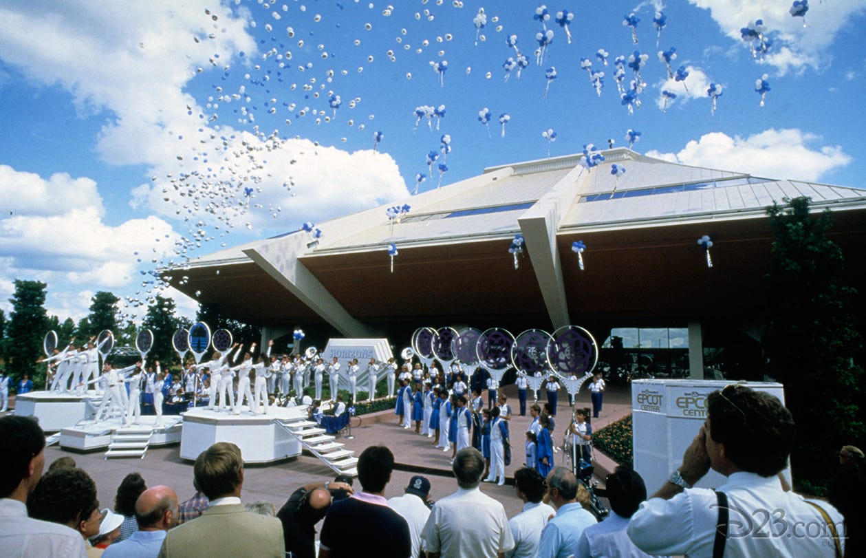 epcot horizons opening day celebration ceremony