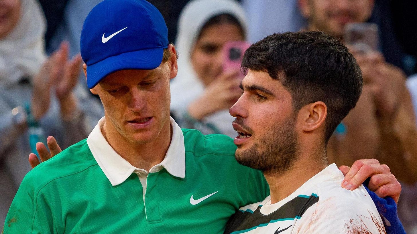 French Open 2025 final: Carlos Alcaraz and Jannik Sinner thriller proves  rivalry here to stay - BBC Sport