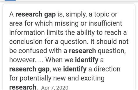 why is it important to identify the research gap? - Brainly.in