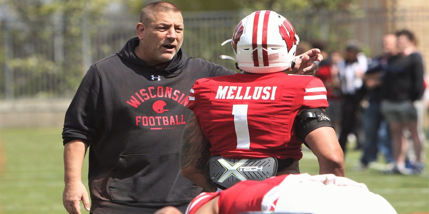 Wisconsin football's Phil Longo had to learn how to evaluate himself