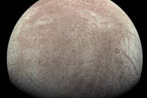 This view of Jupiter’s icy moon Europa was captured by the JunoCam imager aboard NASA’s Juno spacecraft during the mission’s close flyby on Sept. 29, 2022. Credit: Image data: NASA/JPL-Caltech/SwRI/MSSS Image processing: Kevin M. Gill CC BY 3.0 Full Image Details