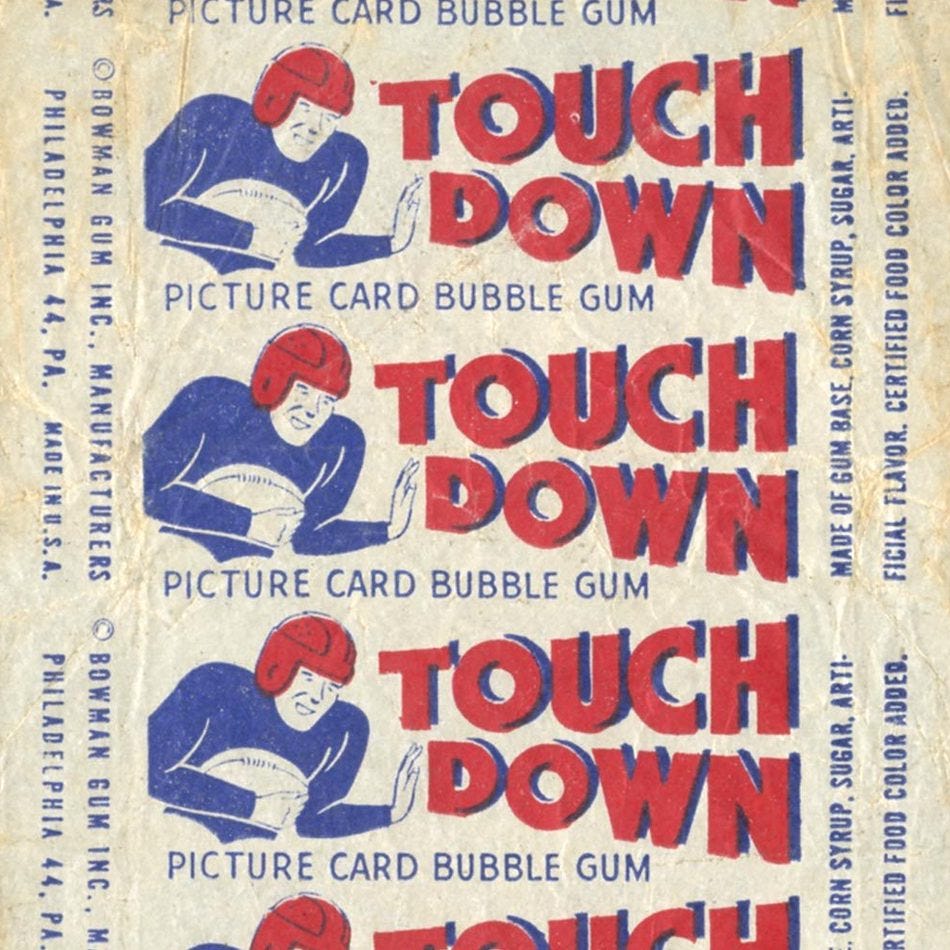 1948 Bowman Football Wrapper