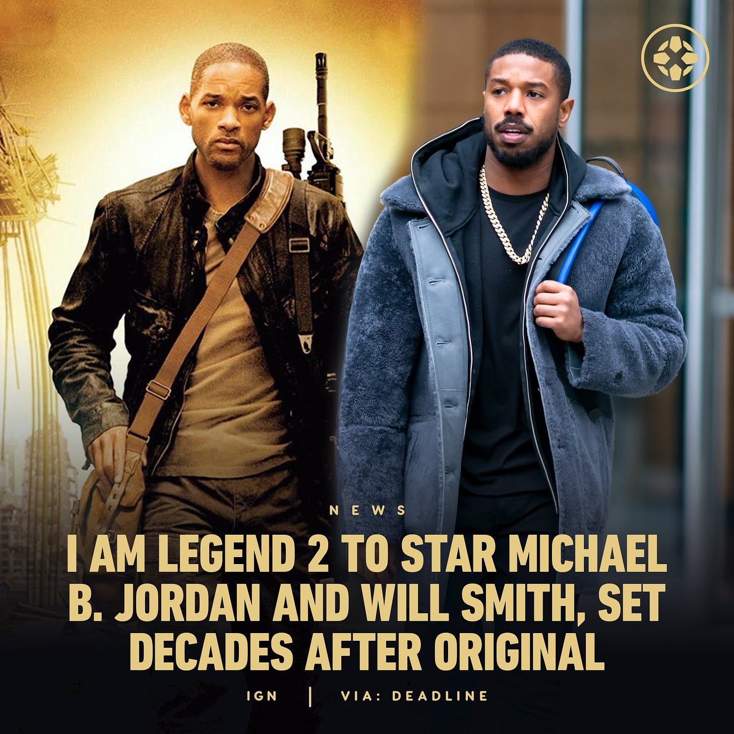 i am legend 2 to star michael b jordan and will smith, set decades after original