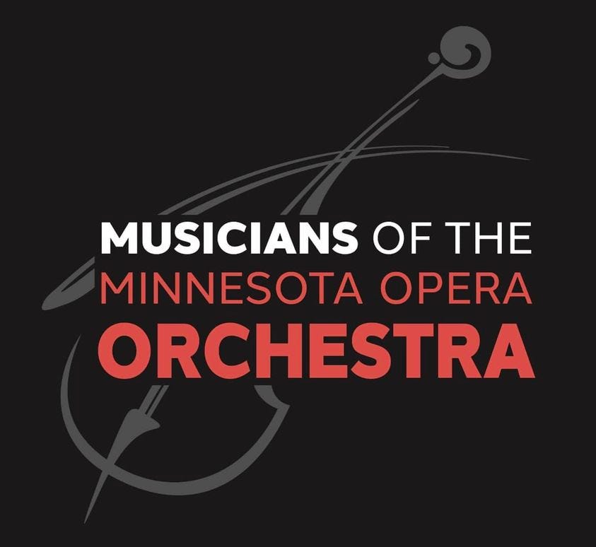 May be an image of text that says 'MUSICIANS OF THE MINNESOTA OPERA ORCHESTRA'