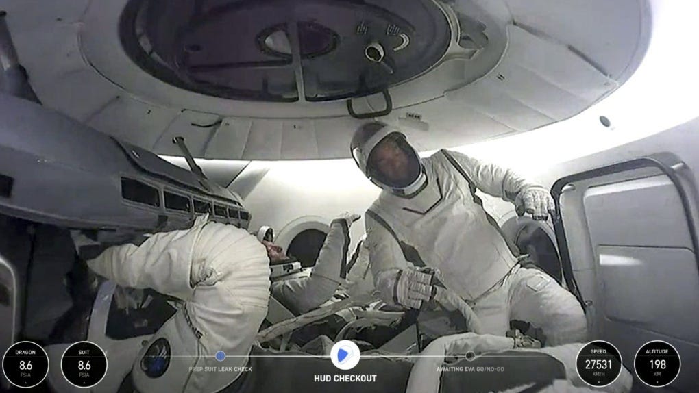 Private spacewalk: Tech billionaire sets out from SpaceX capsule | CTV News