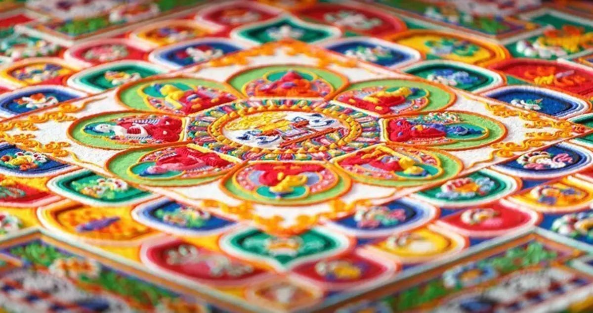 Intricate Tibetan Sand Paintings Dismantled After Completion