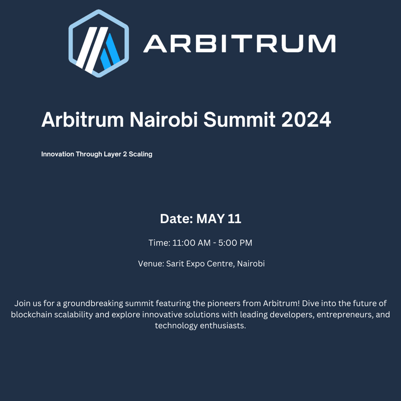 Cover Image for Arbitrum Nairobi Summit 2024