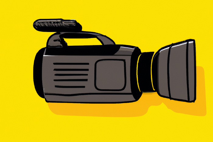Digital illustration of a video camera