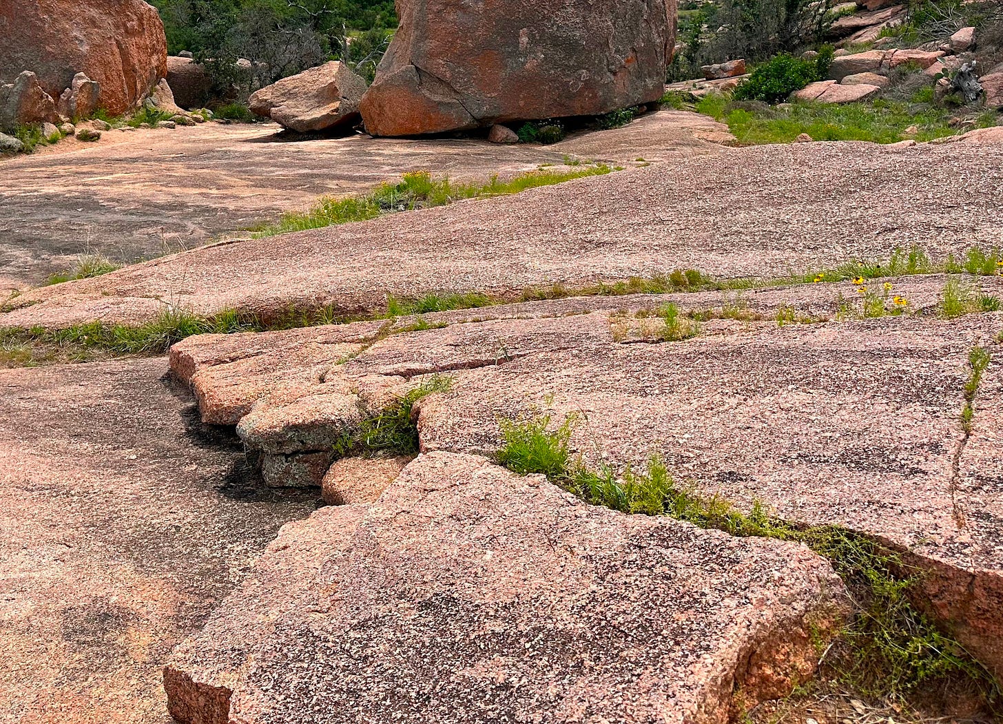 Enchanted Rock is an exfoliation dome