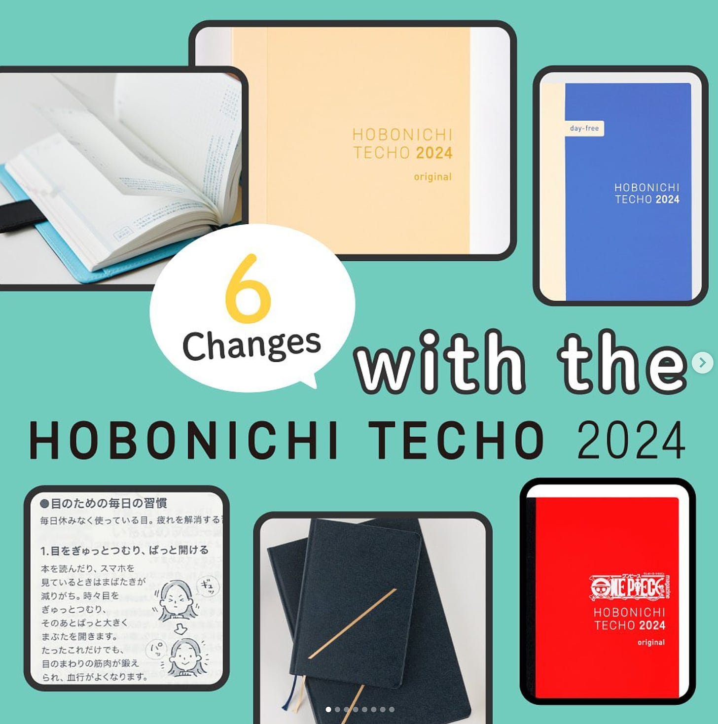 6 changes with the Hobonichi Techo 2024