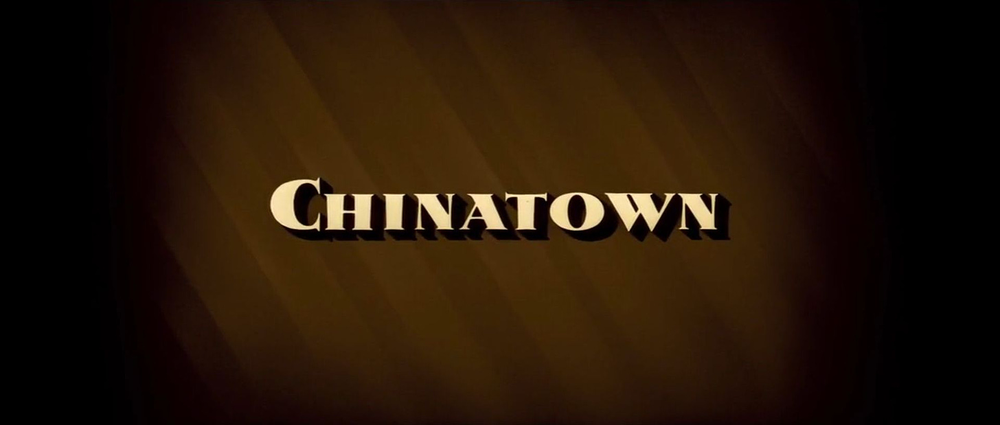 Chinatown (1974) title screen