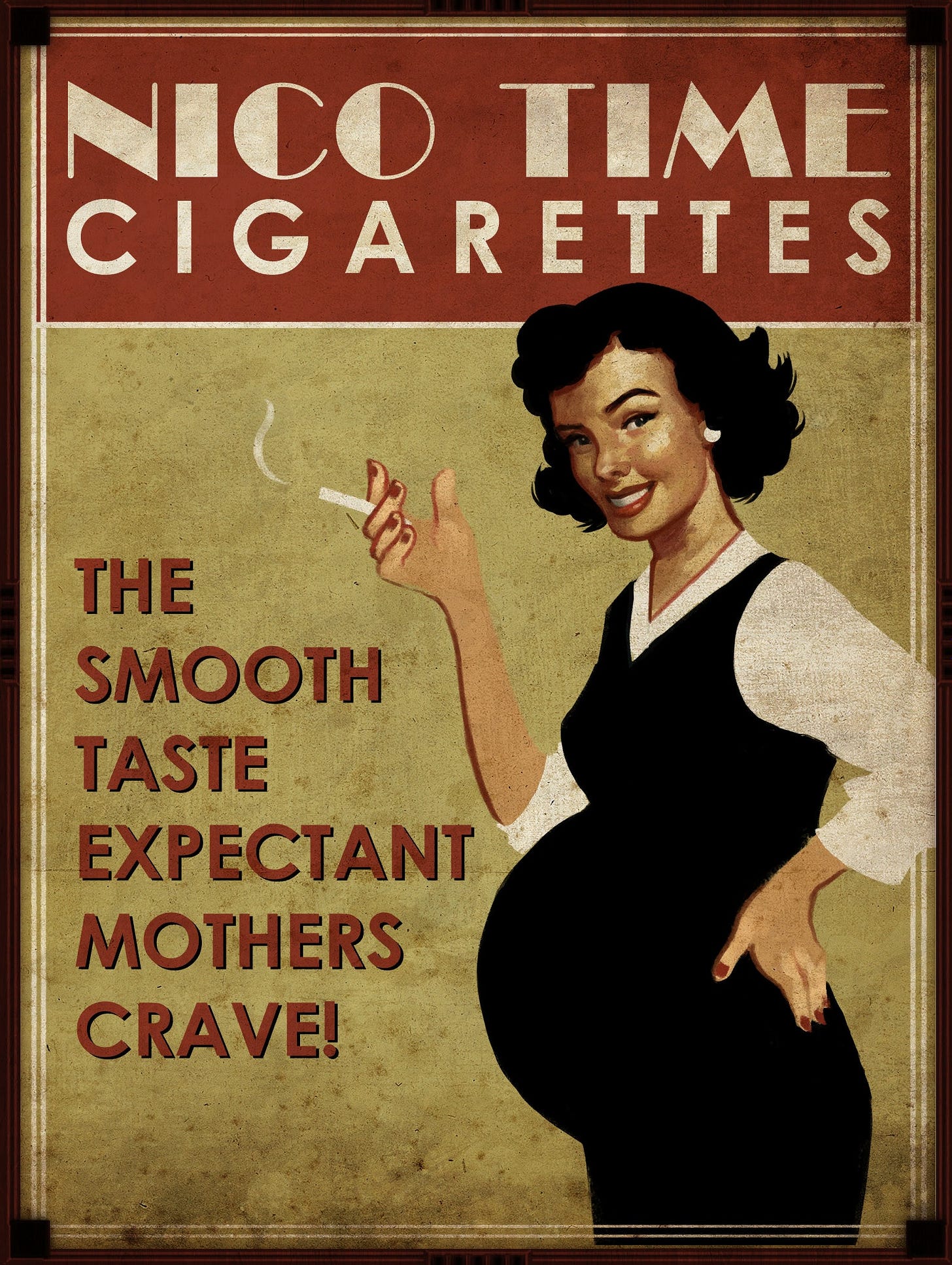 8 X 10 Photo Print Nico Time Cigarettes Expectant Mothers - Etsy
