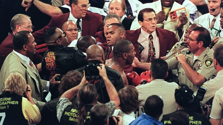How Mike Tyson shut down Las Vegas amid a riot, a mangled ear and some  unlucky gamblers | Boxing News | Sky Sports