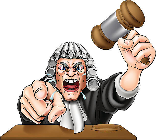Angry Judge Stock Illustration - Download Image Now - Judge - Law,  Displeased, Anger - iStock