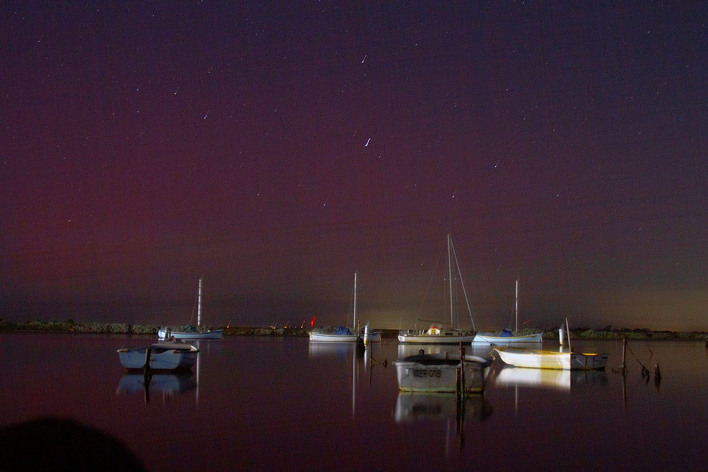 Aurora australis as taken from Werribee South Beach.