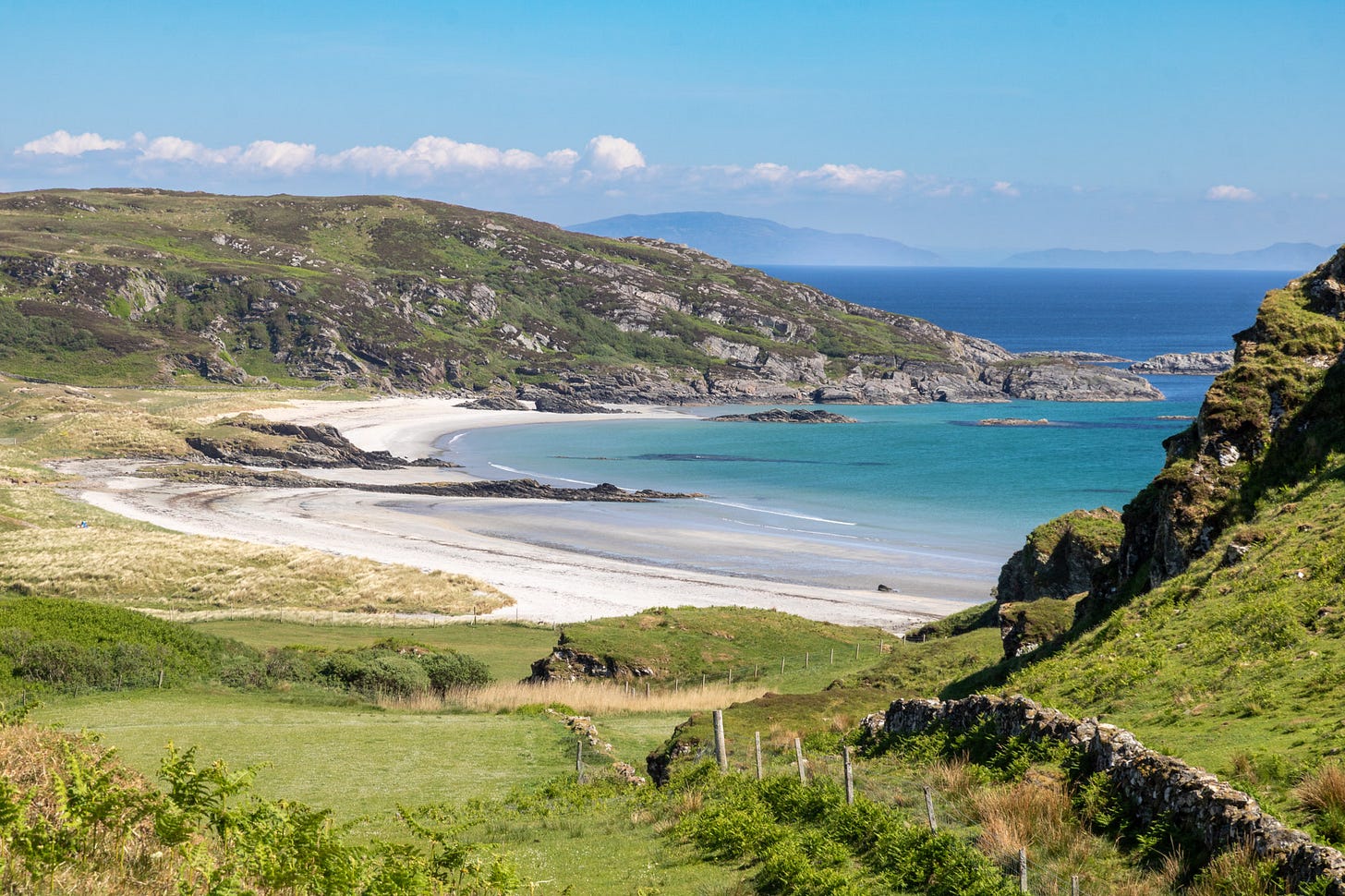 My first view of Ardalanish beach © Felicity Martin