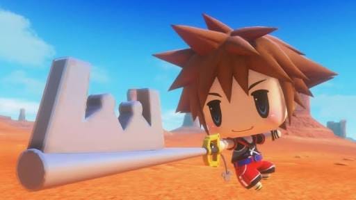 Picture of Sora from Kingdom Hearts in the style of World of Fantasy