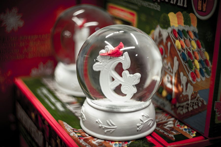 Crystal balls on a shelf Crystal balls on a shelf