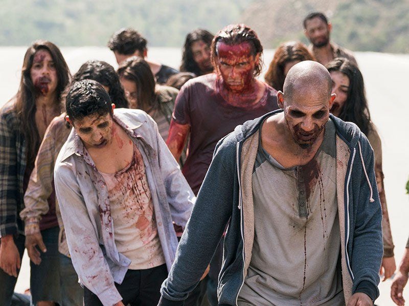 nick walking with walkers fer the walking dead