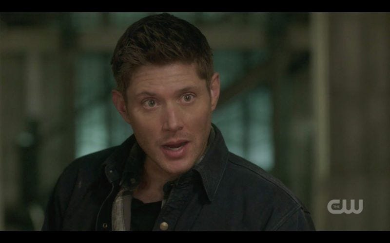 dean winchester frustrated with castiel supernatural