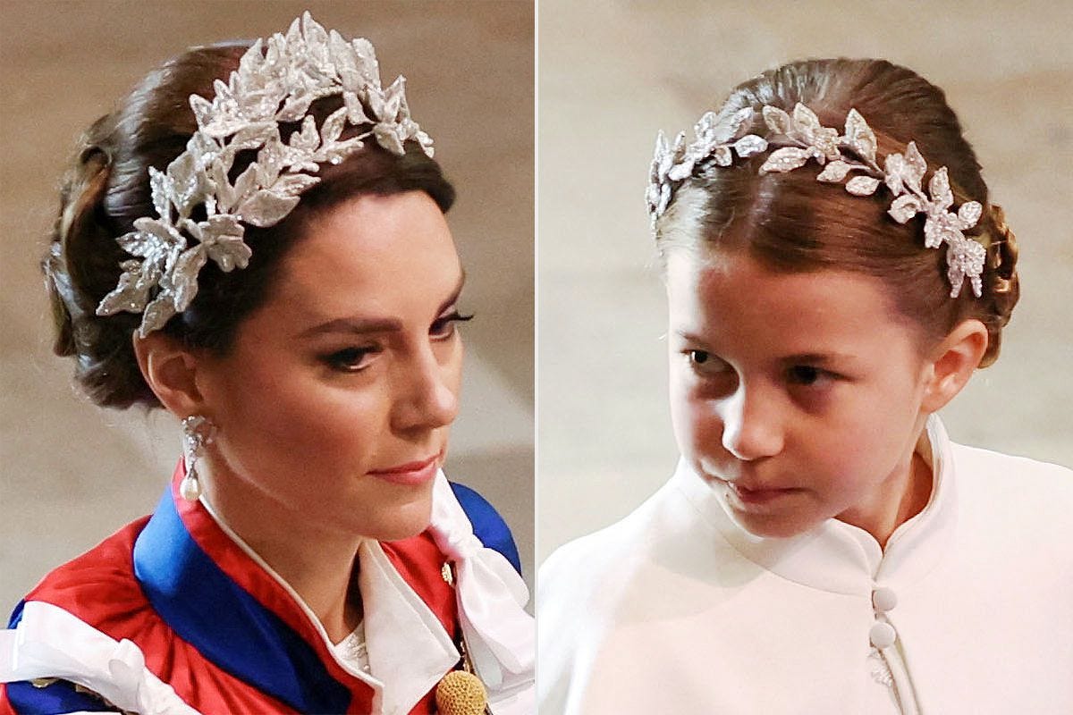 Kate Middleton, Princess Charlotte Wear Matching Headpieces at Coronation
