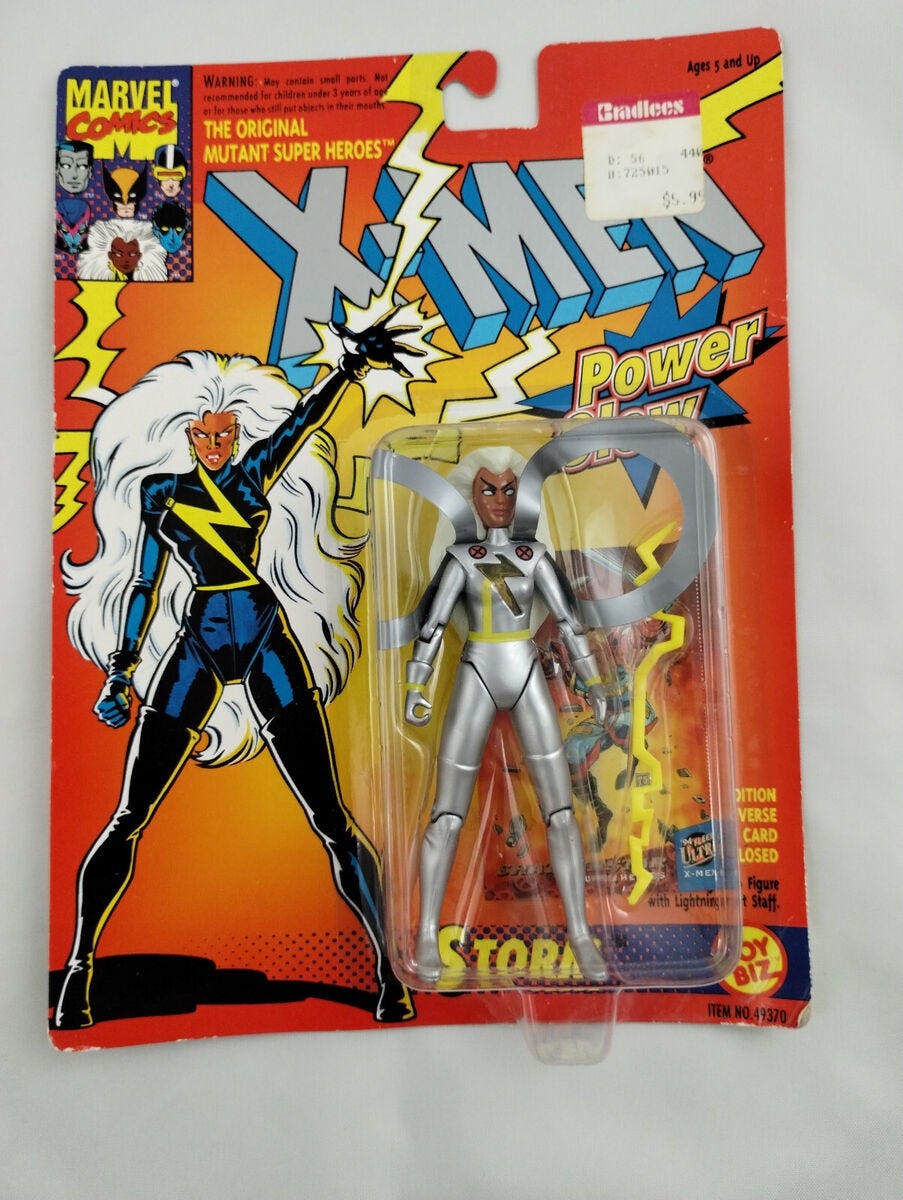 Uncanny X-Men: Storm 1993 Action Figure Power Glow Marvel Comics Toy biz