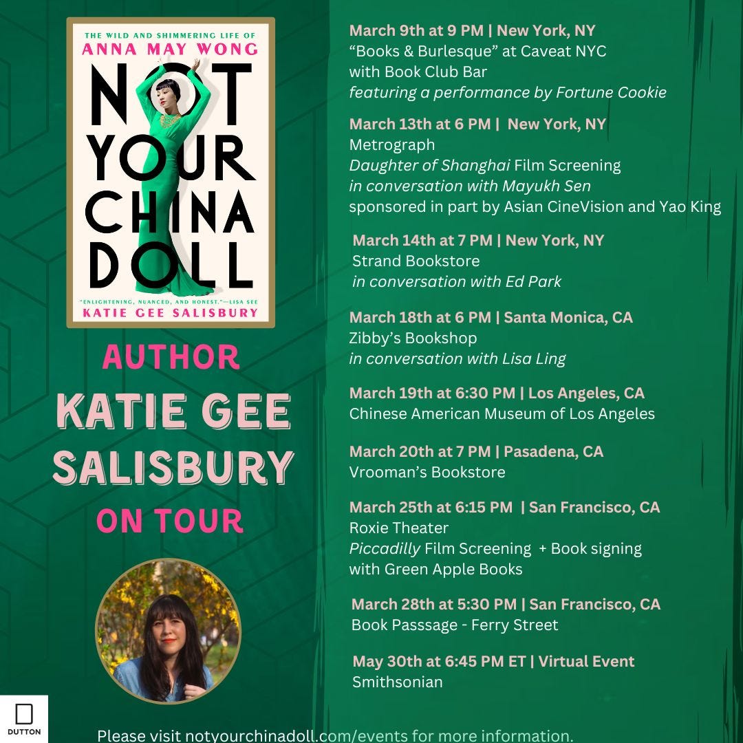flyer with list of book tour events, click for more information