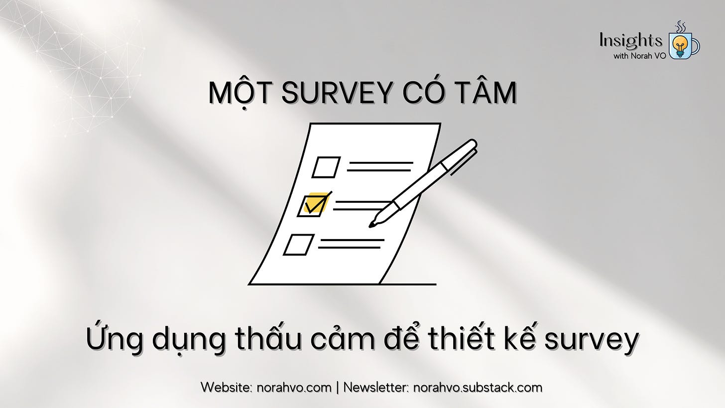 Làm Survey hiệu quả