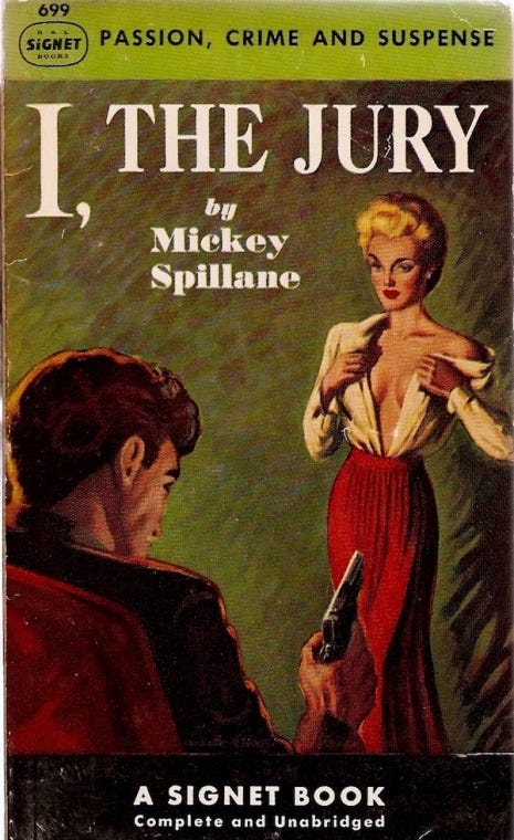 Two-Fisted Sentences and Hard-Boiled Covers: Mickey Spillane's pulp fiction  | Dangerous Minds