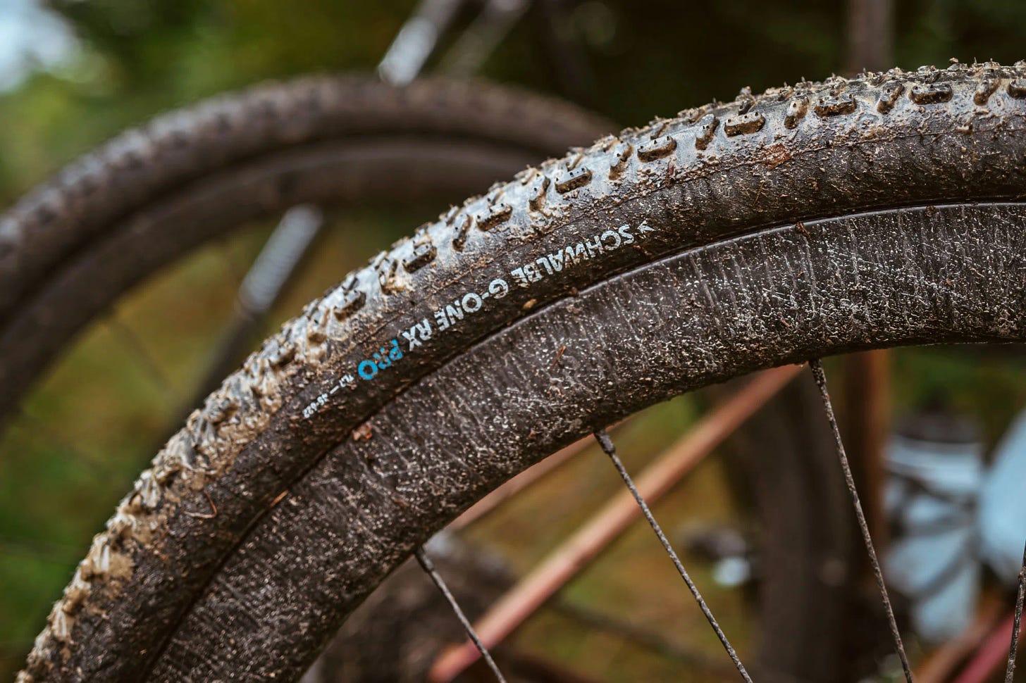 All-new Schwalbe G-One RX Pro wet & loose conditions gravel bike race tire, up close