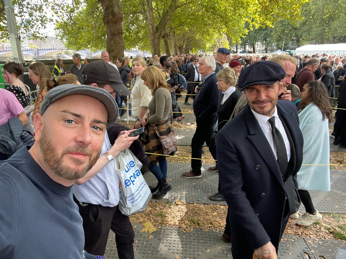 David Beckham hailed for queuing for 13 hours as other celebrities skip  queue | The Independent