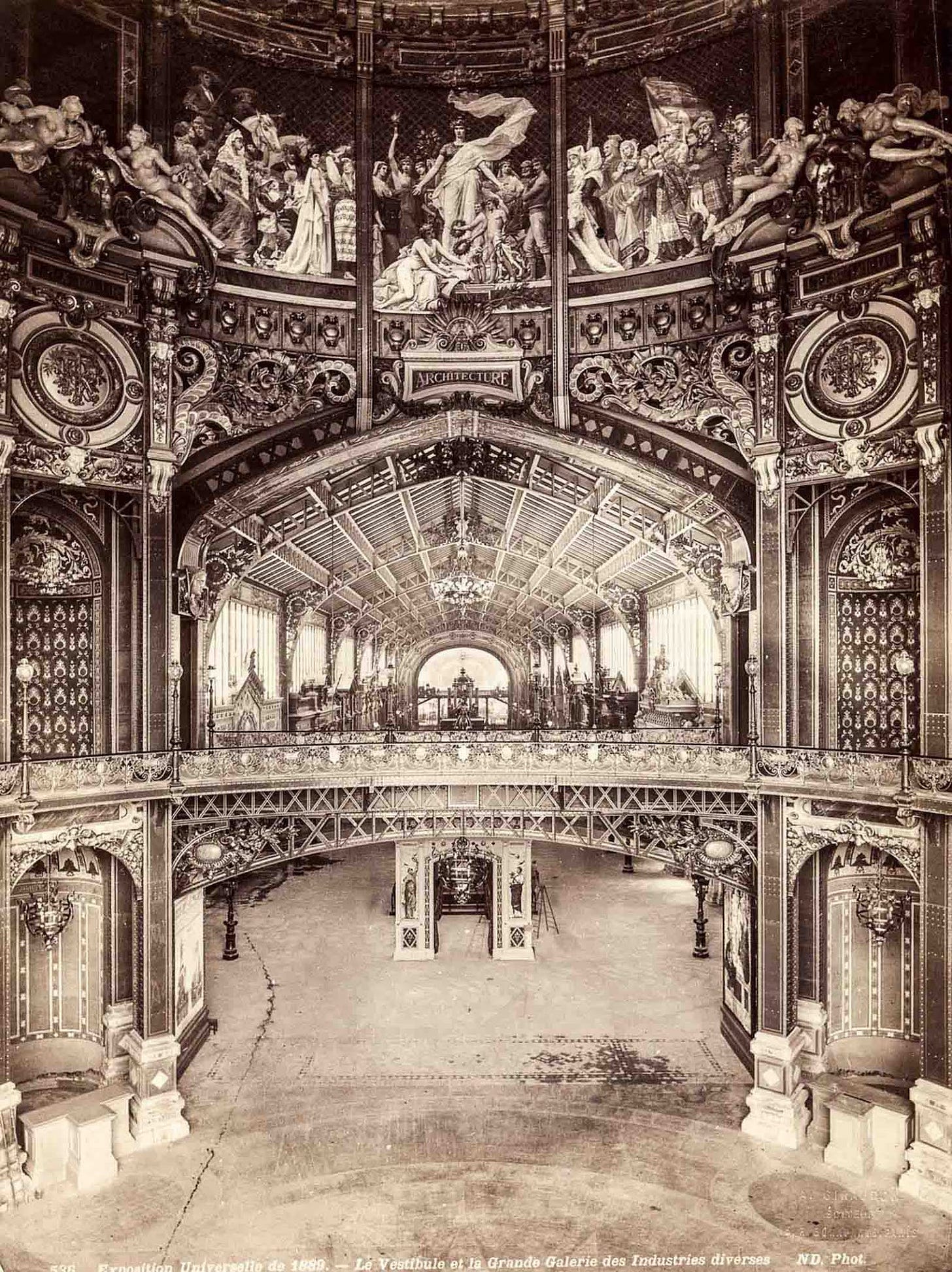 The Grand Gallery of the various industries. The Grand Gallery of the various industries.
