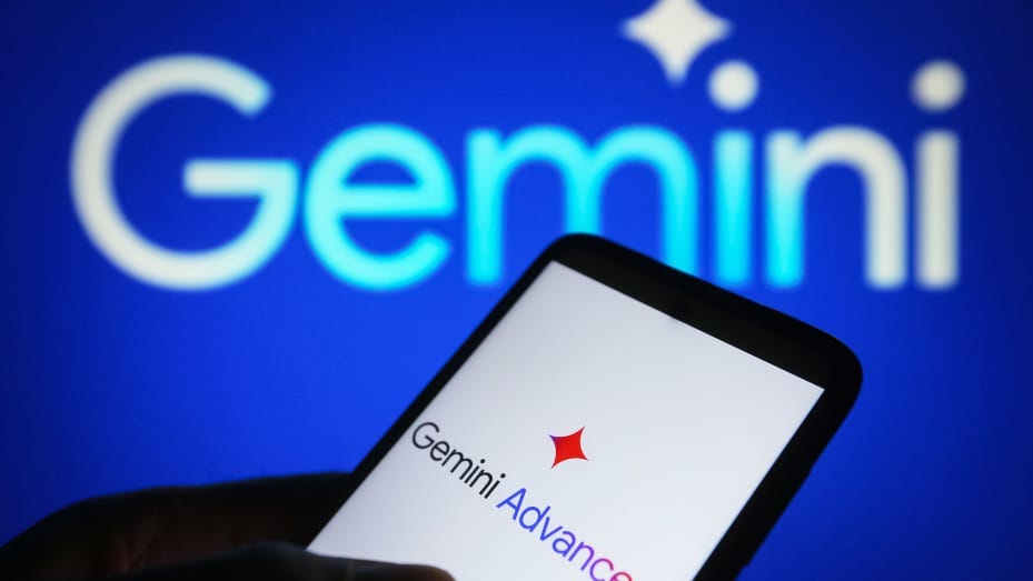 UKRAINE - 2024/02/14: In this photo illustration, Google Gemini Advanced logo is seen on a smartphone screen. (Photo Illustration by Pavlo Gonchar/SOPA Images/LightRocket via Getty Images)
