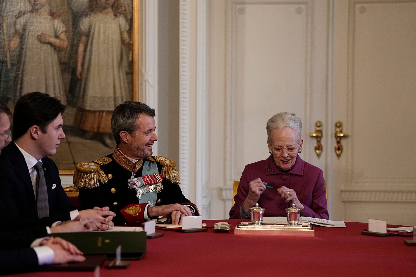 Queen Margrethe signs declaration of abdication