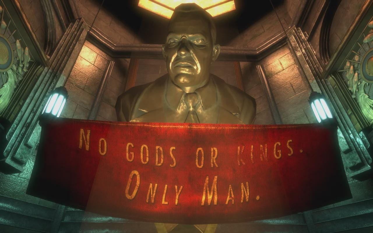 Why would Andrew Ryan make a statue of himself that shows him frowning like  an evil dictator? Is he stupid? : r/Bioshock