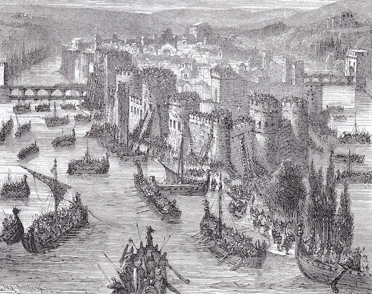 Viking Siege of Paris 845 A.D.