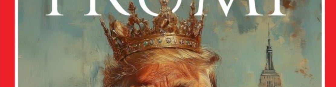 Donald Trump is starting to call himself a king. https://bsky.app/profile/atrupar.com/post/3likhicuwis25