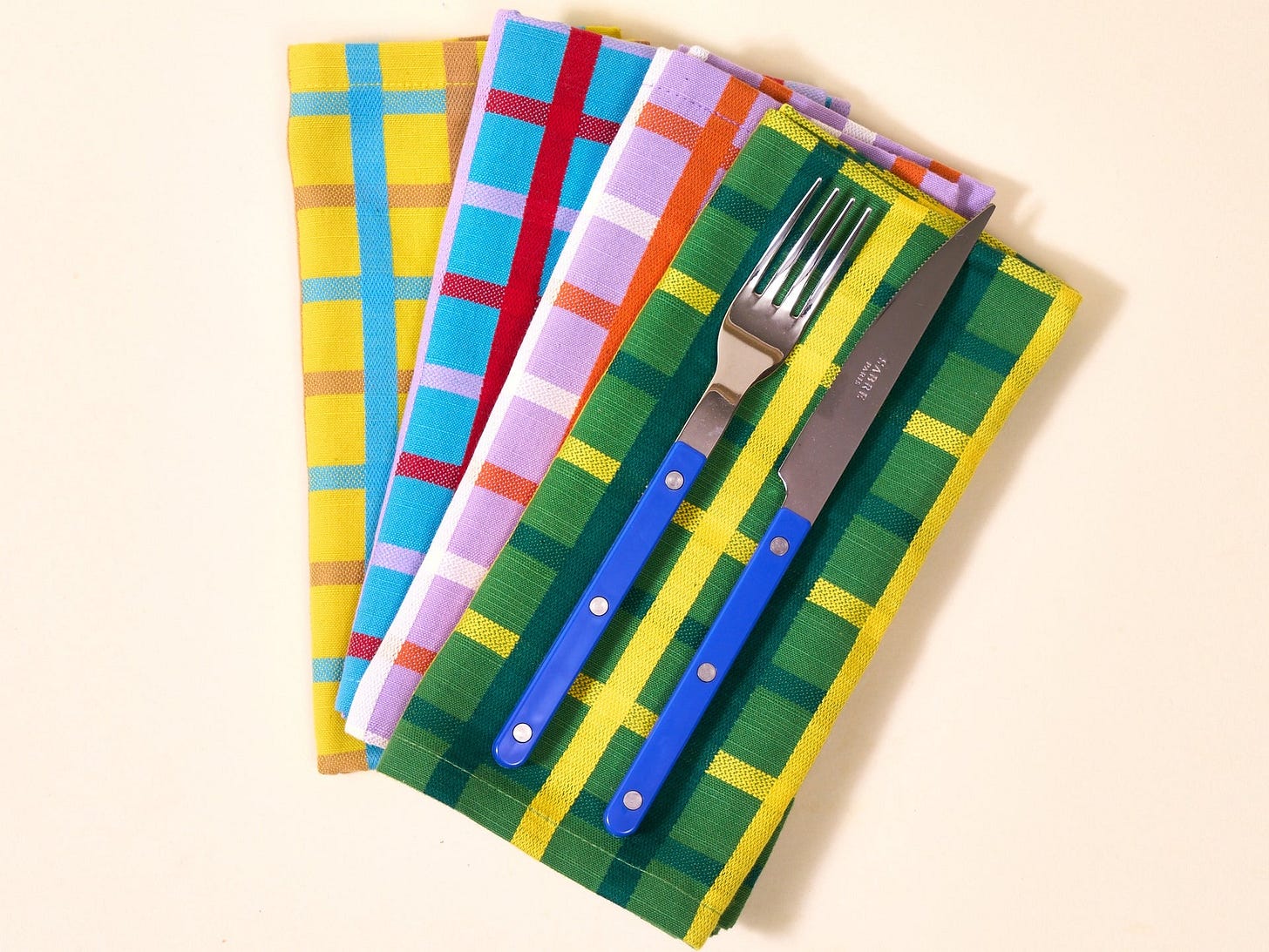 Dusen Dusen Plaid Napkin Set