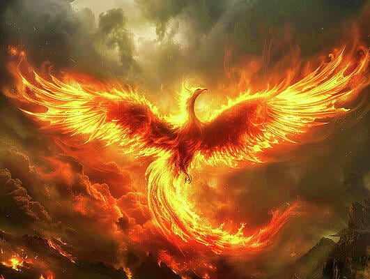 Phoenix Rising From The Ashes Wall Art for Sale - Fine Art America