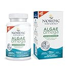 Nordic Naturals Algae Omega - 90 Soft Gels - 715 mg Omega-3 - Certified Vegan Algae Oil - Plant-Based EPA & DHA - Heart, Eye, Immune & Brain Health - Non-GMO - 45 Serving