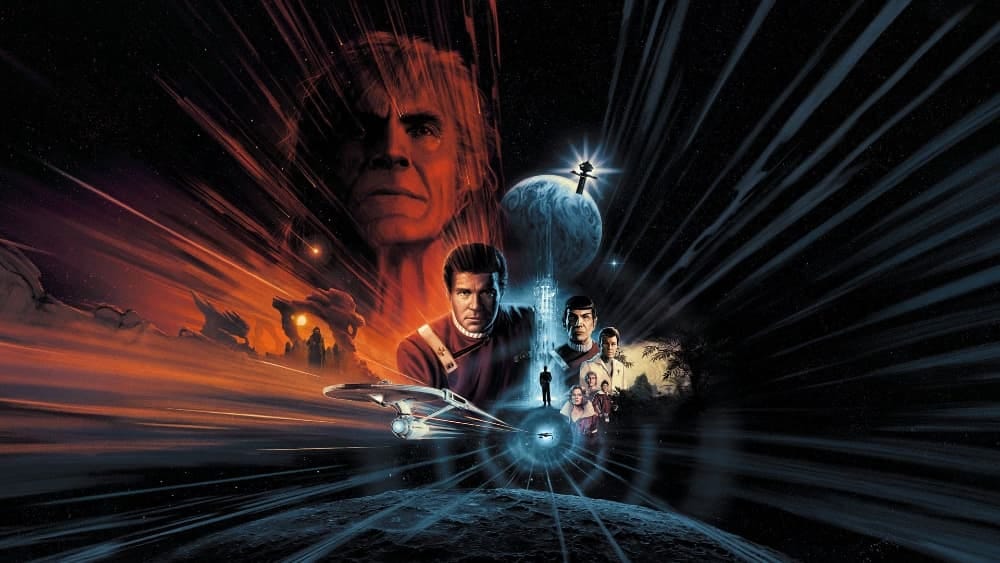 A promotional image for Star Trek II: The Wrath of Khan