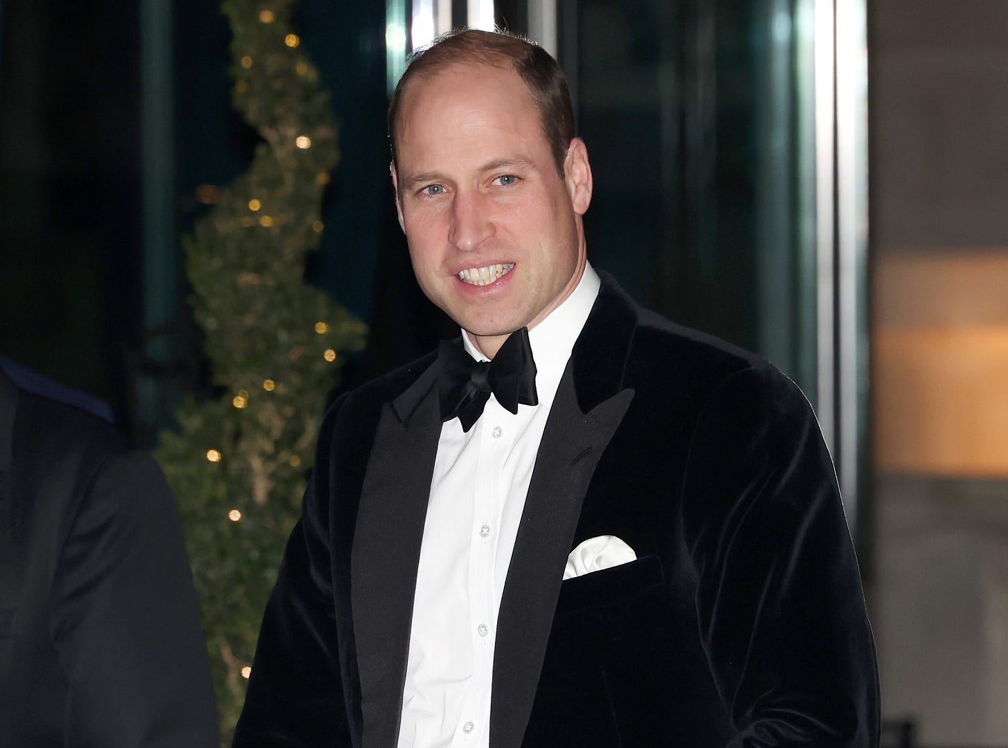 prince william smiling in tuxedo