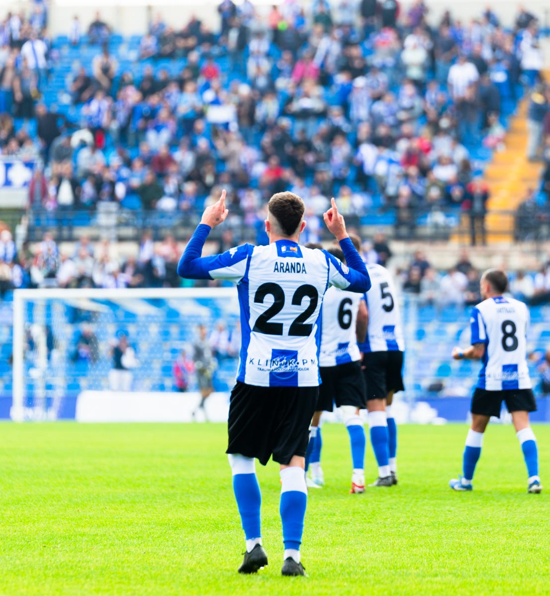 Antonio Aranda durante el partido contra el Sevilla Atlético