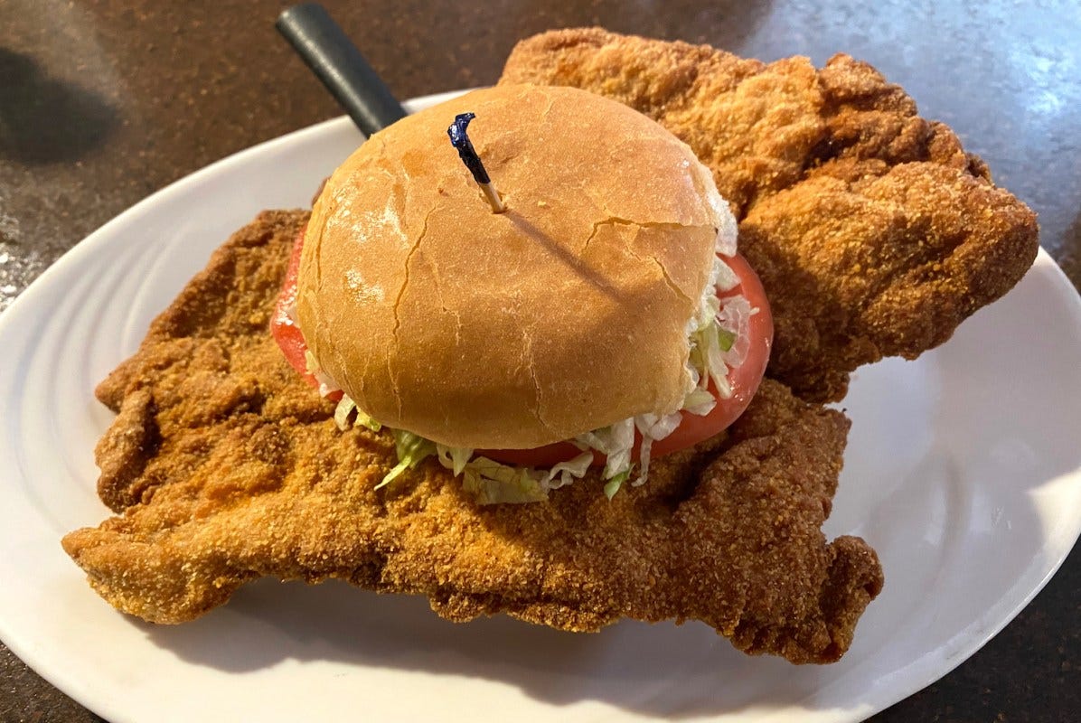 Indiana Pork Tenderloin Sandwich